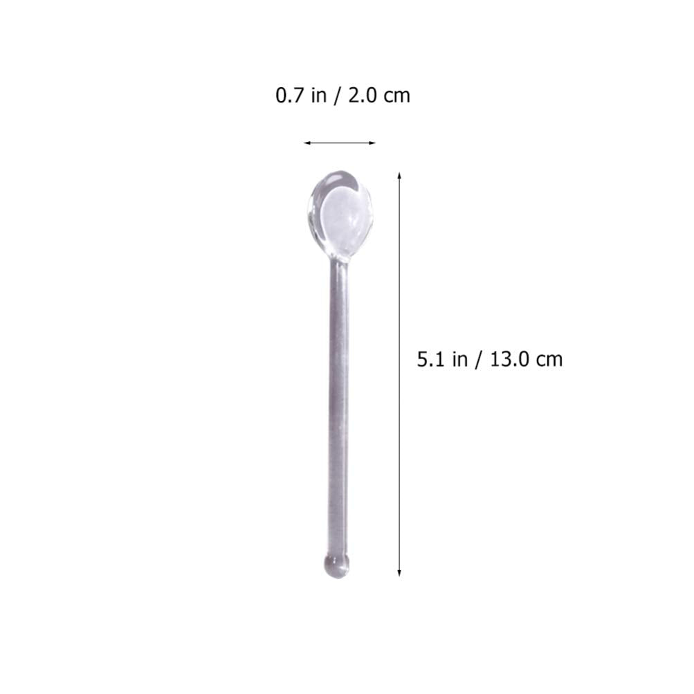 DOITOOL borosilicate glass spoons, durable and safe for daily use