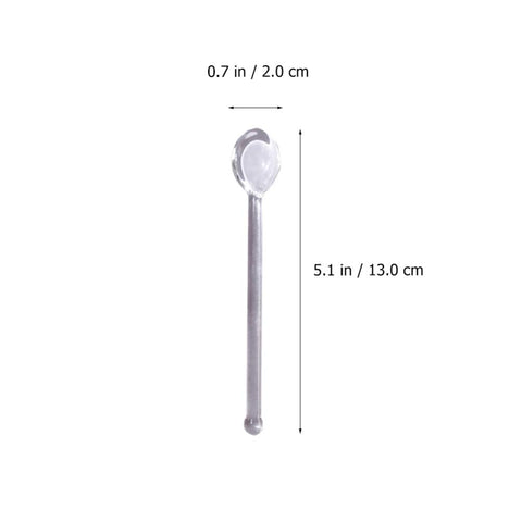 DOITOOL borosilicate glass spoons, durable and safe for daily use