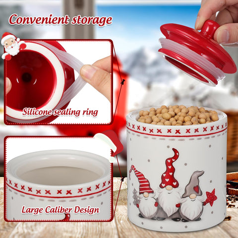 DOITOOL Christmas gnome design jar adds festive kitchen charm