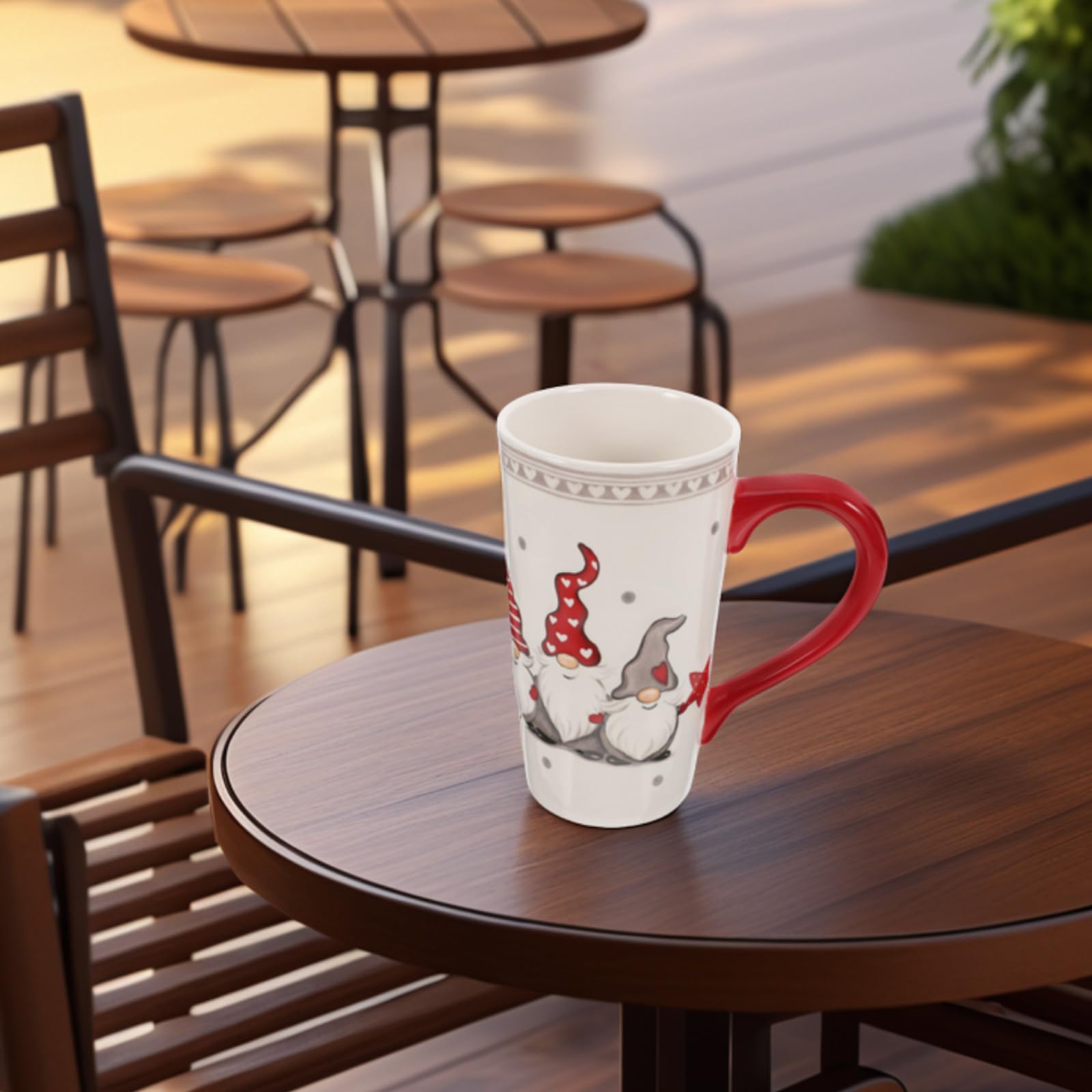 DOITOOL Christmas gnome mug dishwasher safe for quick cleanup.