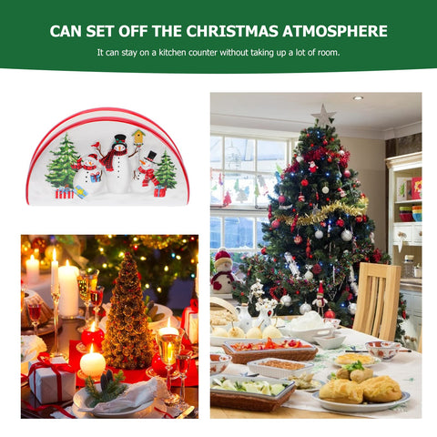 DOITOOL snowman napkin holder blends durability with cheerful design