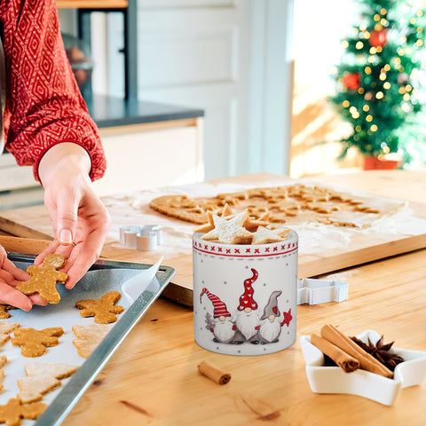 DOITOOL cookie jar shown filled with candy and cookies for quick access