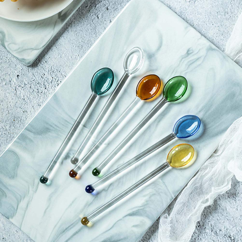 DOITOOL glass spoons suit desserts and beverages alike