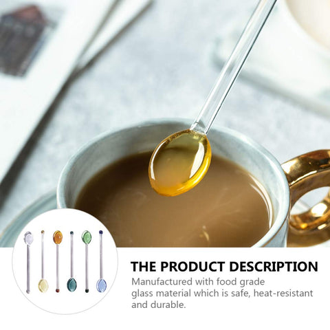 DOITOOL glass spoons for salt, sugar, and flavoring tasks