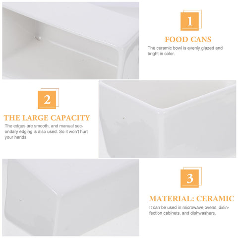 DOITOOL thickened ceramic container stays stable during busy meals.