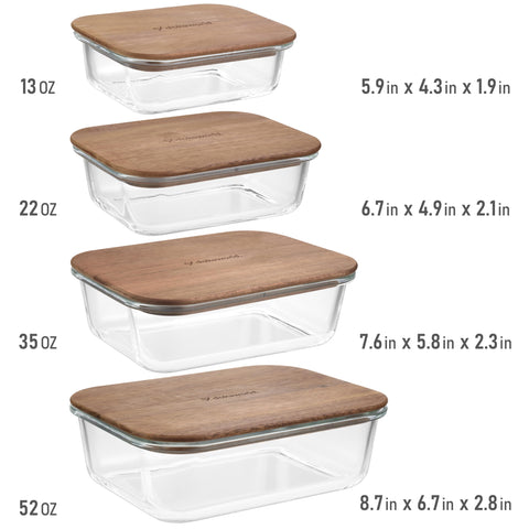 dokaworld acacia lids close-up showing tight seal for freshness