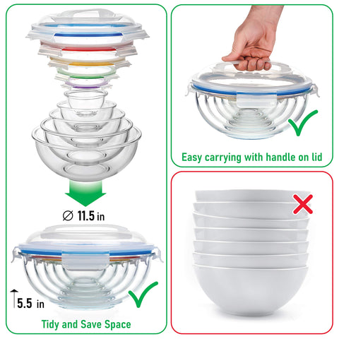 Dokaworld BPA-free lids with airtight seal for freshness