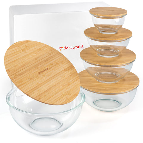 dokaworld easy-to-clean glass bowls after cooking