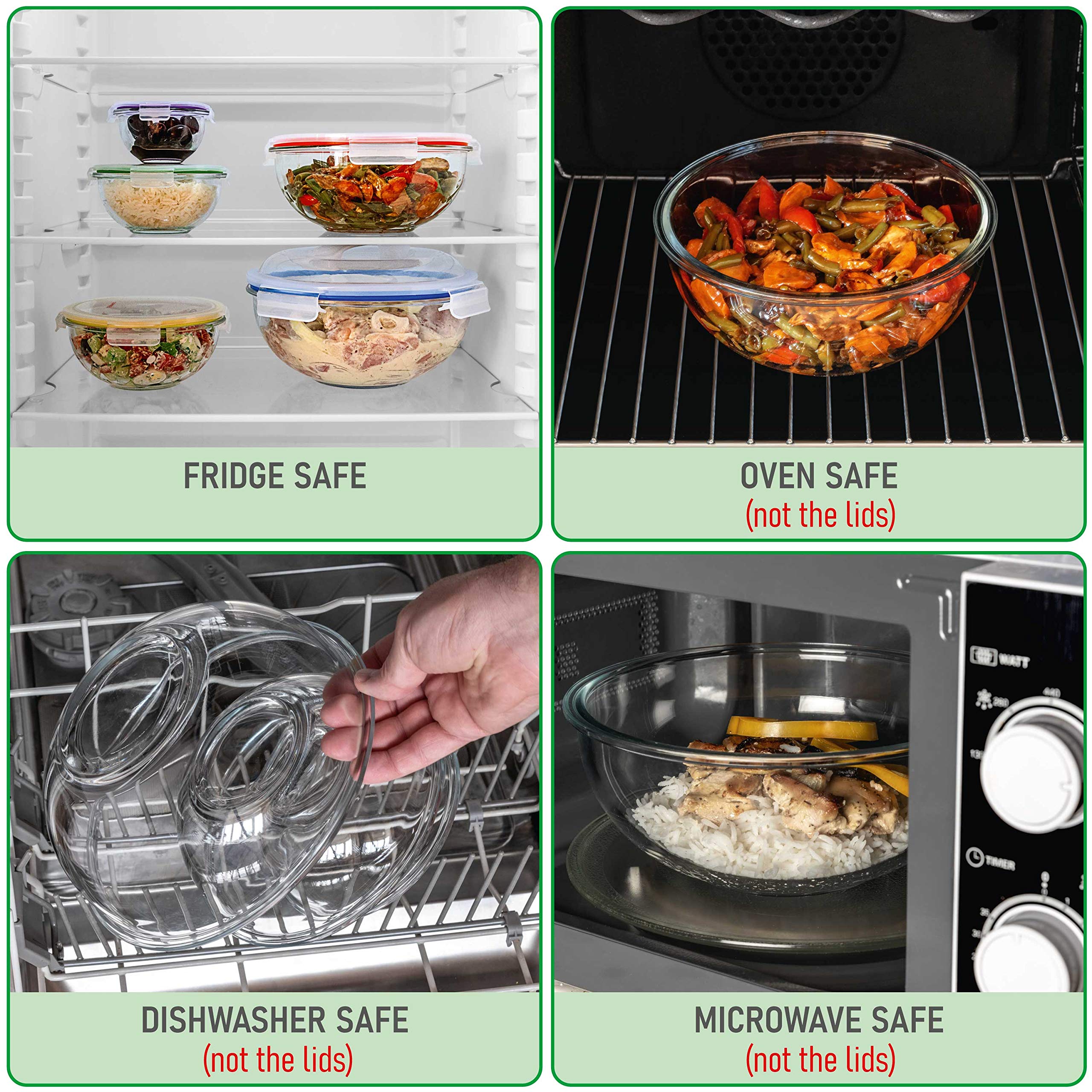 Dokaworld 3.75 qt bowls for large mixes and family meals