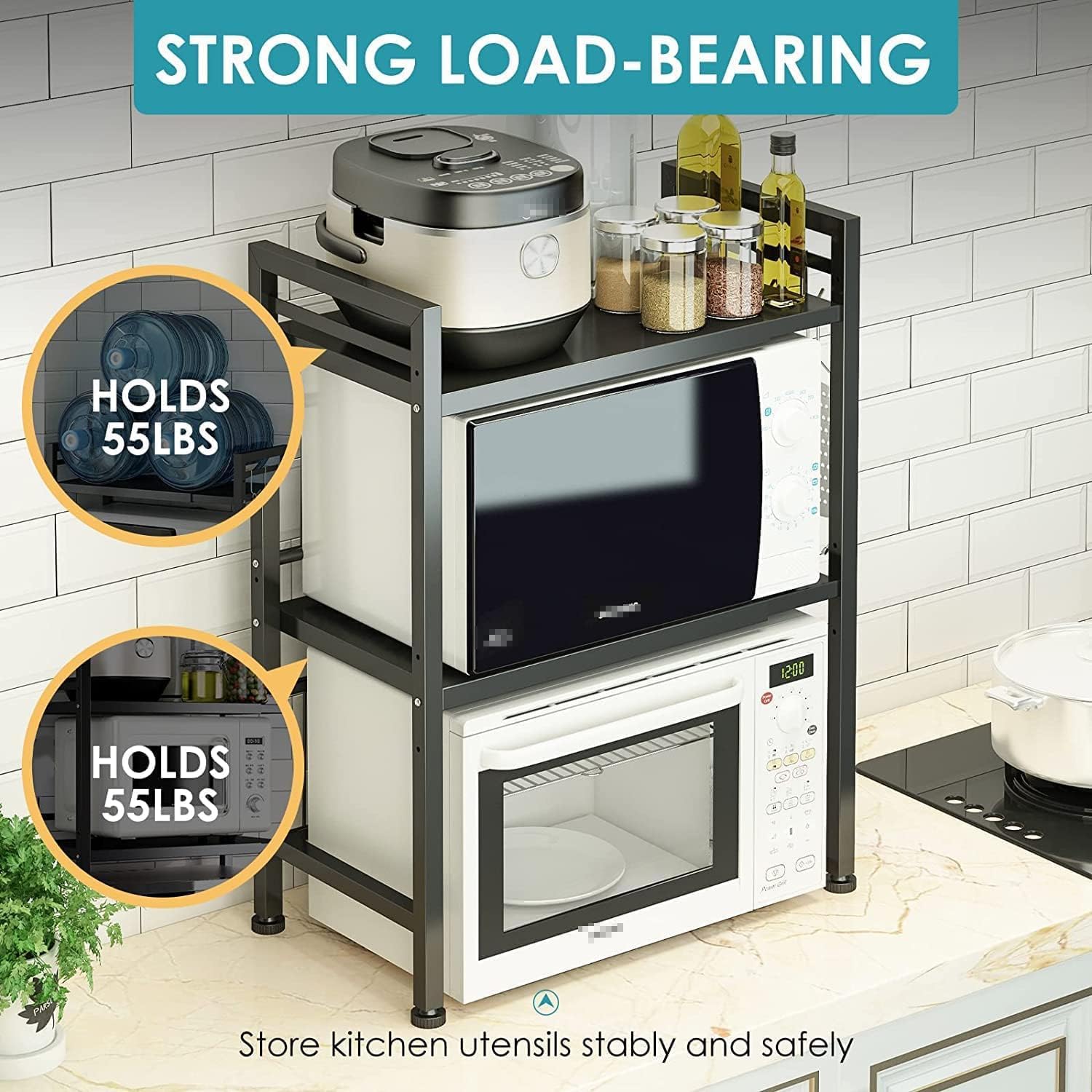 DOLALIKE installation-ready kitchen storage tower with tools
