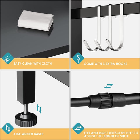 DOLALIKE space-saving countertop rack organizing cluttered area