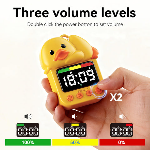 Doli Yearning duck timer cute duck design appeals to children.