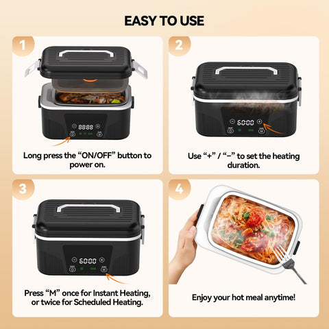 DOLOPL dishwasher-safe stainless-steel container simplifies cleanup after meals.