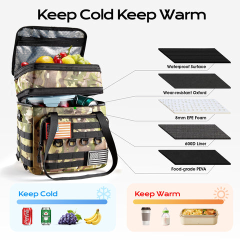 DOLOPL adjustable shoulder strap enhances comfort during long carries.