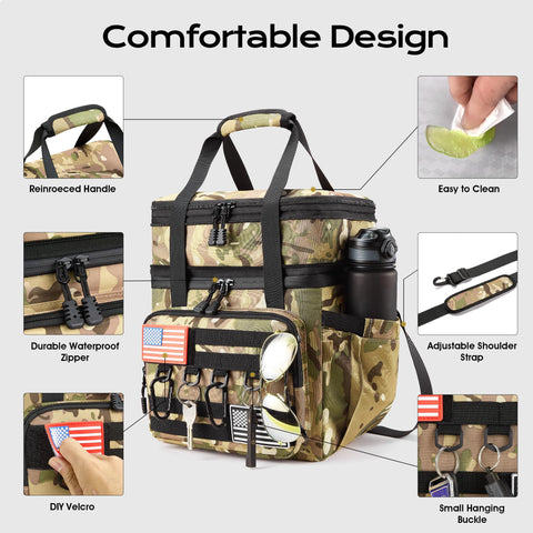 DOLOPL dual compartments prevent flavor mixing and keep foods separate.