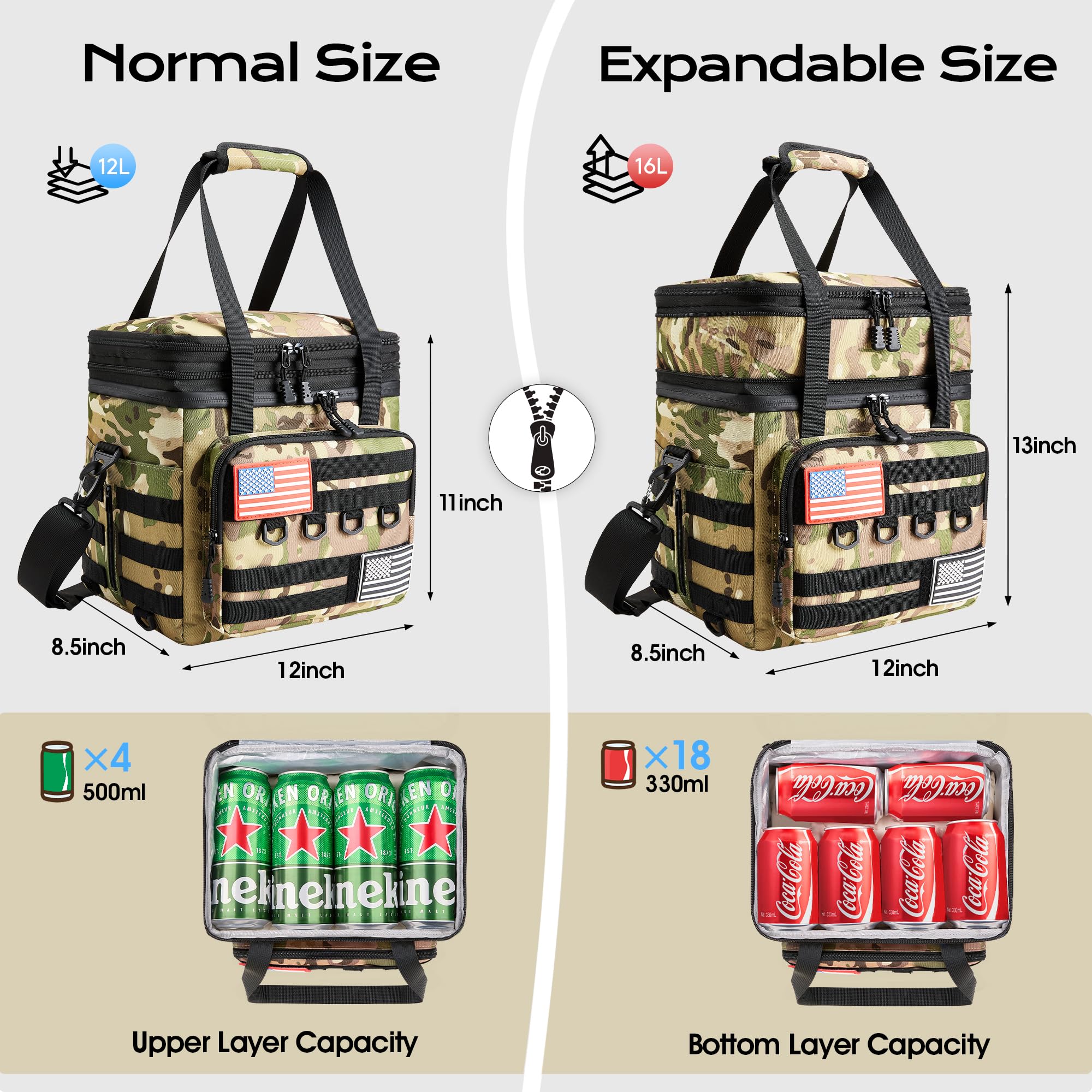DOLOPL lunch bag displaying waterproof outer fabric for outdoor use.