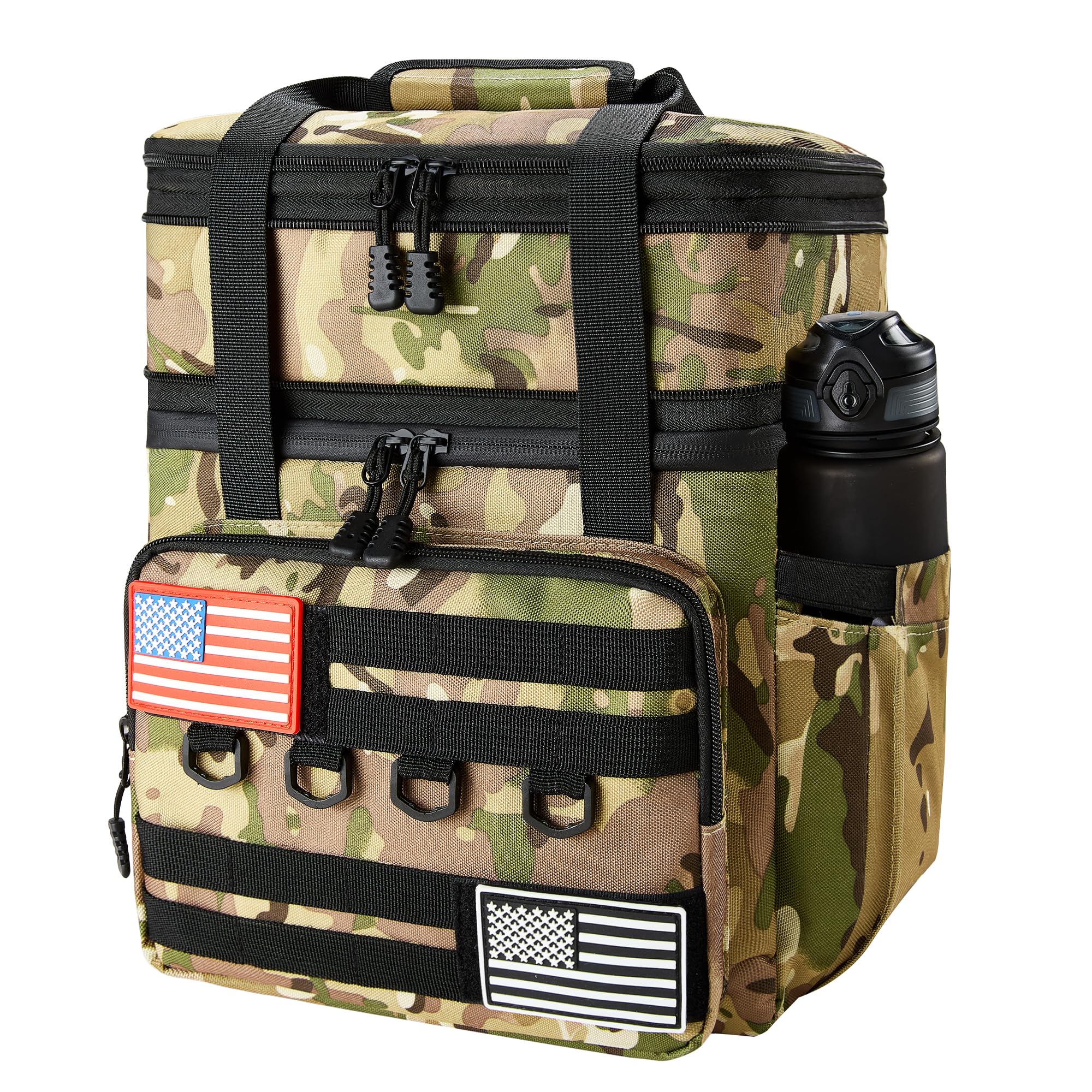 DOLOPL 16L expandable lunch box showing dual compartments for organized meals.
