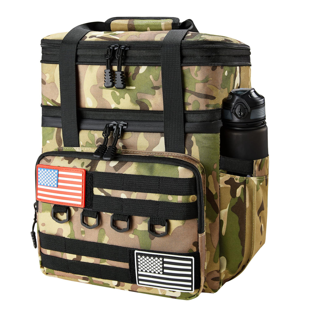 DOLOPL 16L expandable lunch box showing dual compartments for organized meals.
