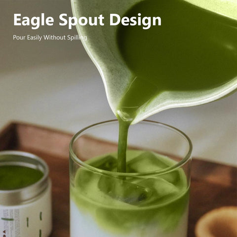 Domaci Matcha Whisk Set bamboo whisk for creamy, foam-free blends.