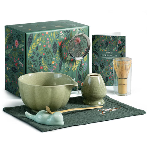 Domaci Matcha Whisk Set bowl with pour spout for clean, controlled pours.