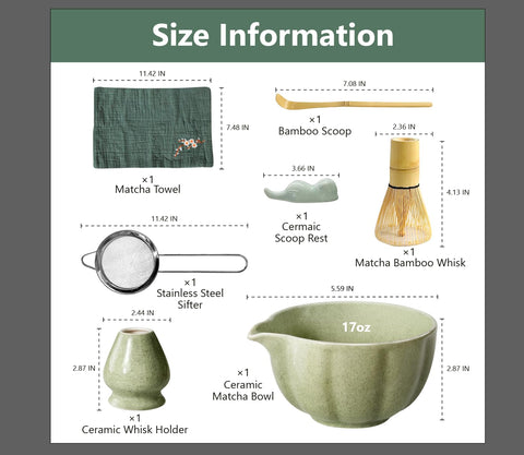 Domaci Matcha Whisk Set bamboo scoop and rest for tidy prep.