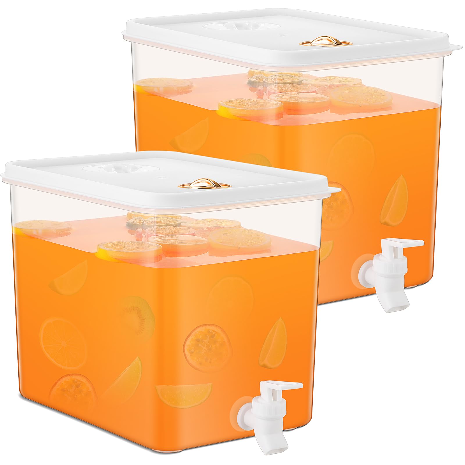 Domensi 2-gallon drink dispenser with spigot for easy self-serve beverages.