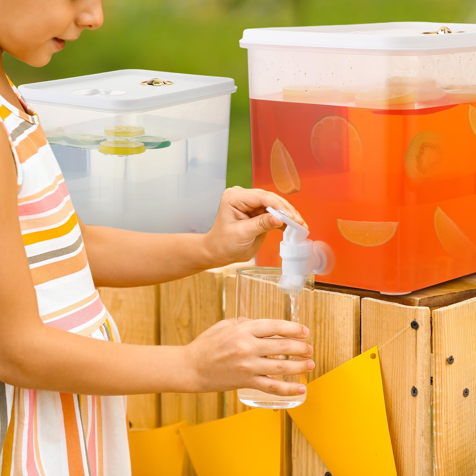 Domensi filter screen for safe fruit pieces in drinks.