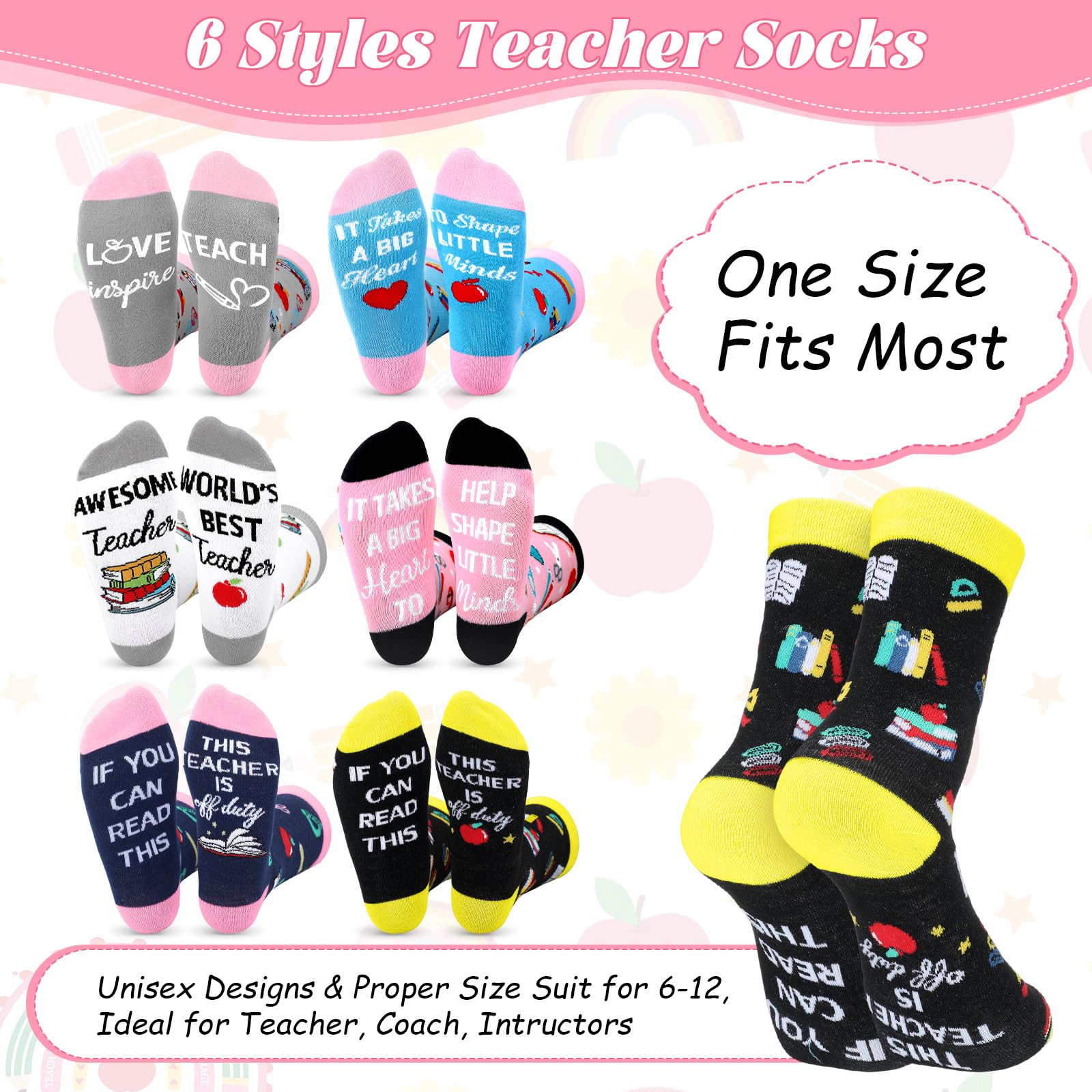 Domensi velvet socks provide soft comfort for long classroom days.