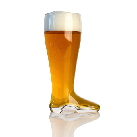 Domestic Corner Das Boot beer glass showing 1L capacity for festive pours.