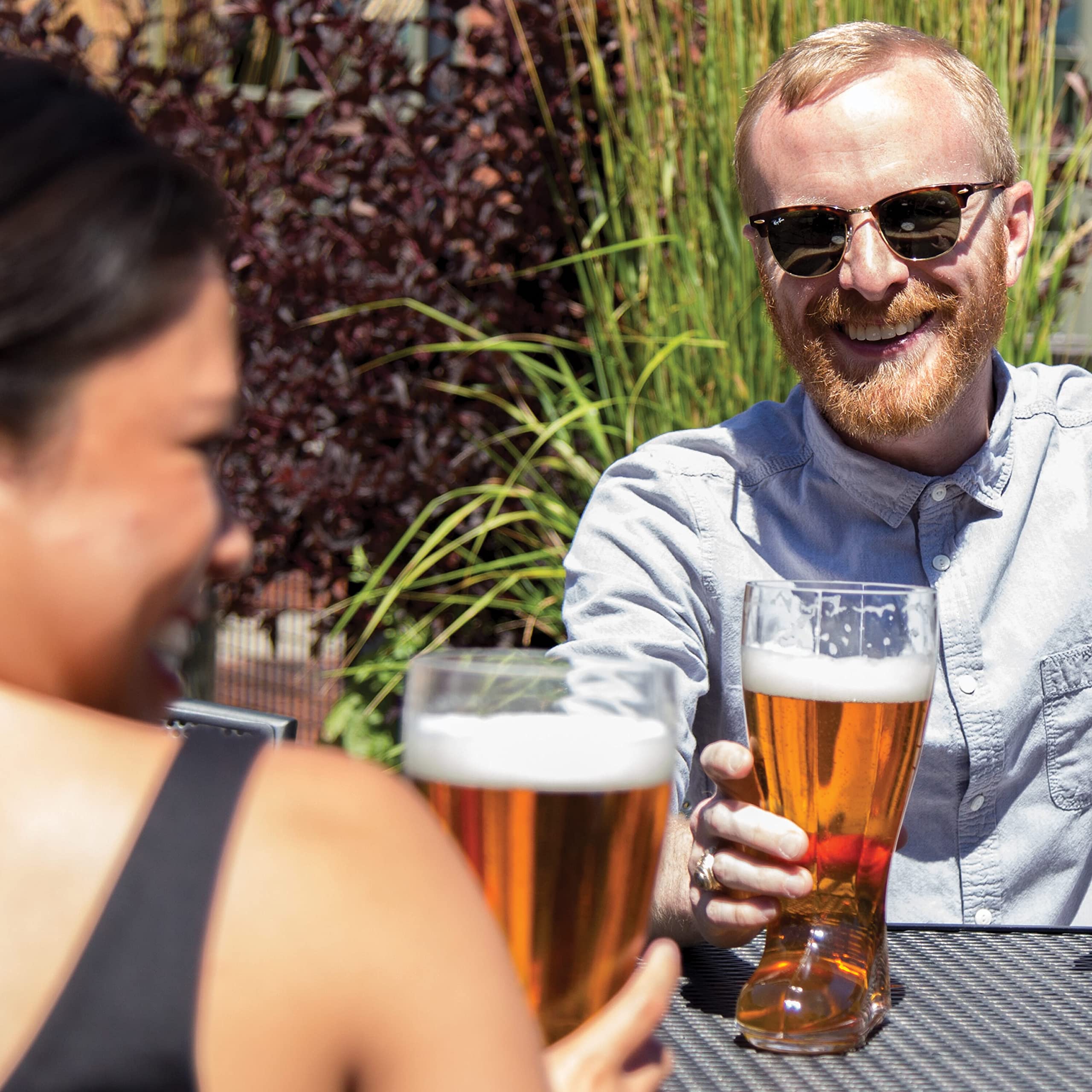 Sturdy base ensures stable serving for the Das Boot beer mug.