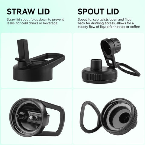 DOMICARE bottle straw lid for hygienic sipping during workouts.