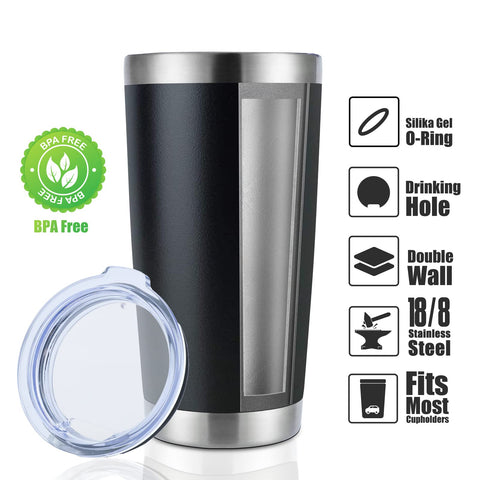 DOMICARE stainless steel tumbler showing durable shell for long lasting performance.