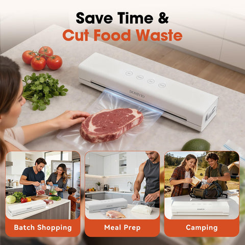 DOMIVIO compact ABS-bodied sealer cleans easily for busy kitchens.