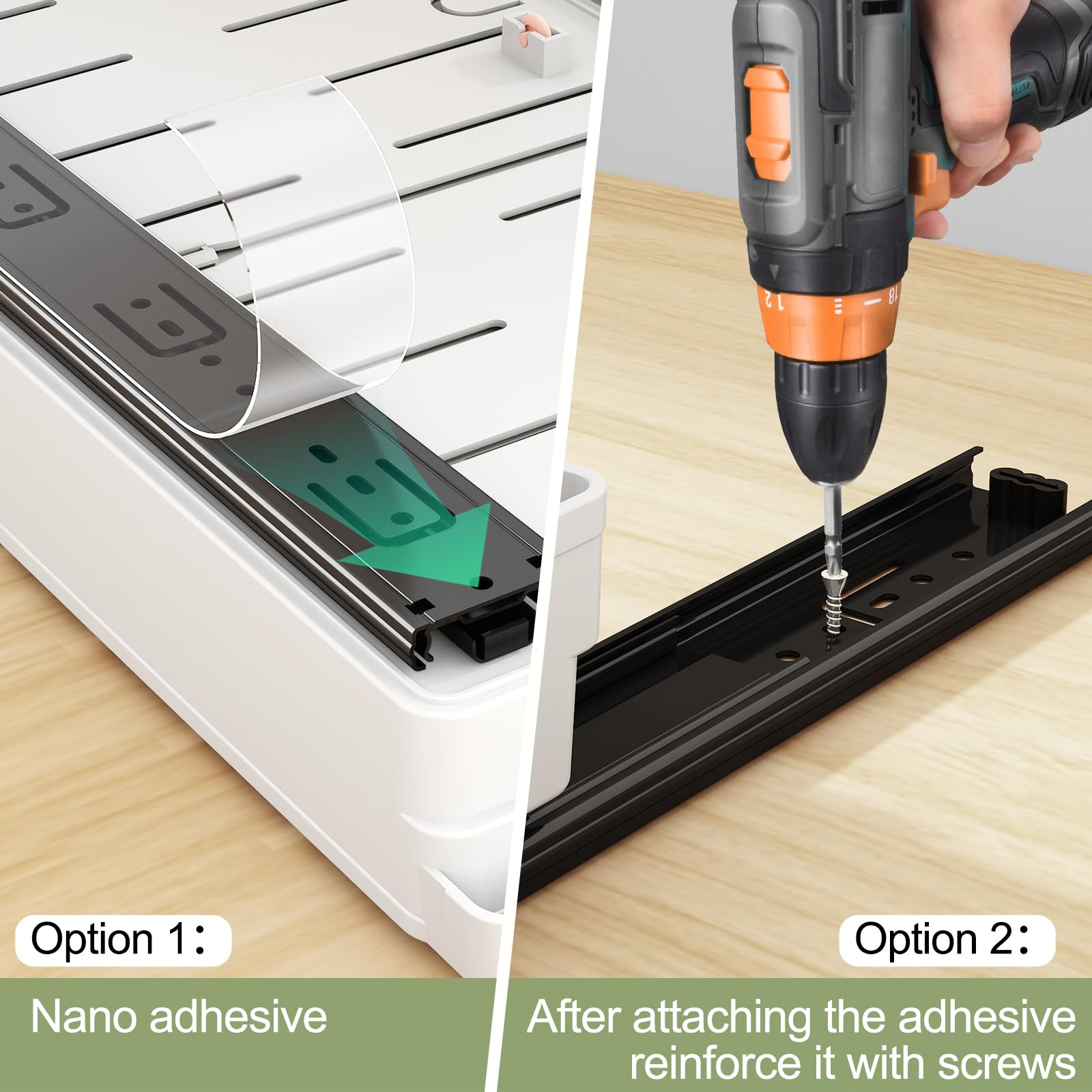 DOMNIU easy-clean trays simplify kitchen organization and maintenance