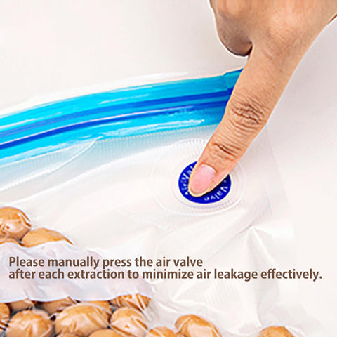Domsanistor vacuum sealer clips set illustrating secure storage and organization