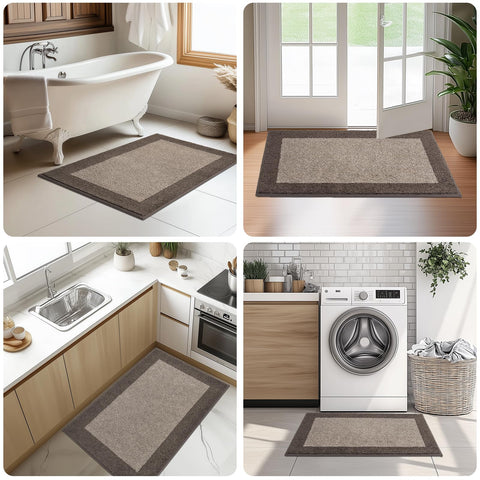 DOMUSTEX entrance rug in doorway ideal for high traffic entryways