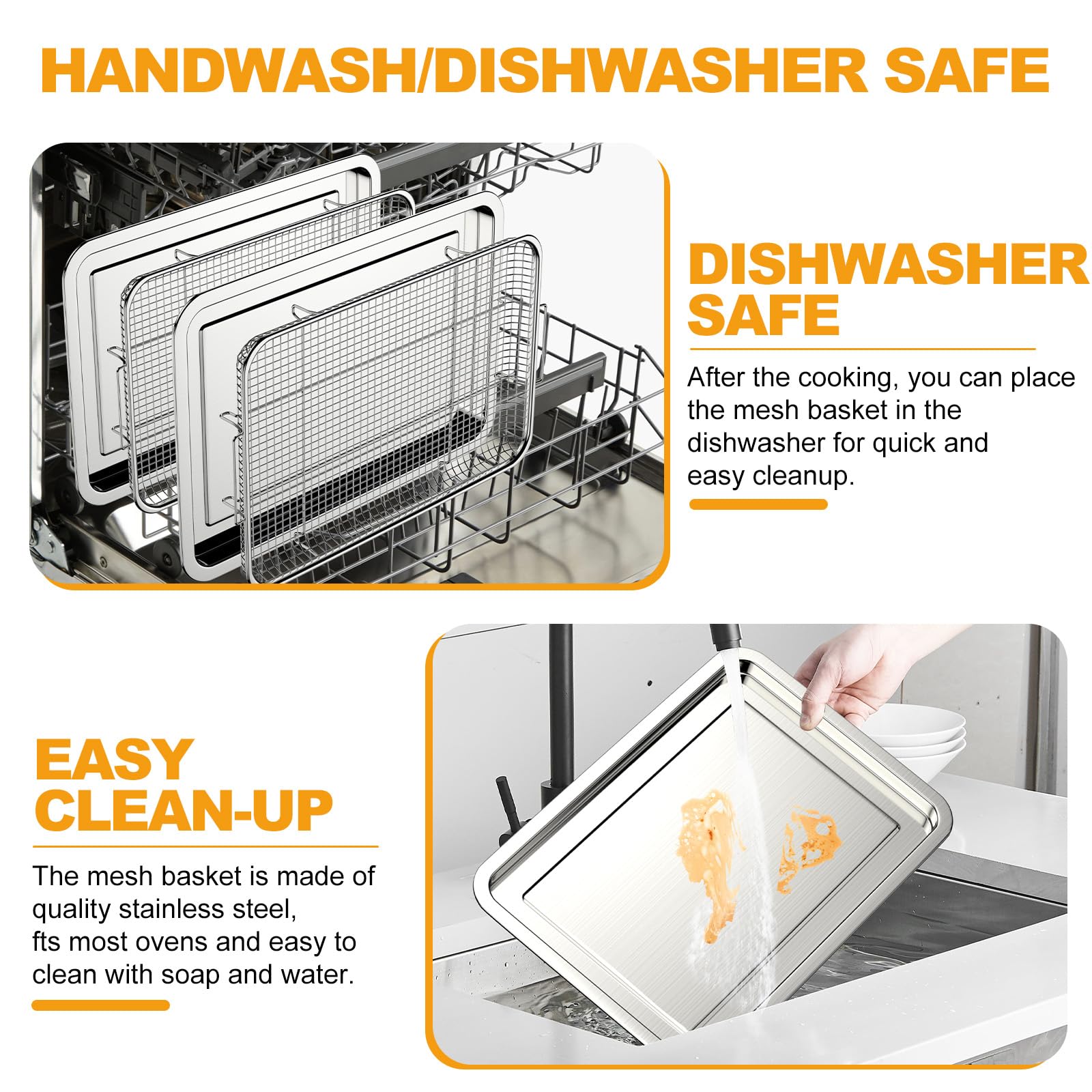 DONGULI easy-clean-stainless-steel enables quick cleanup after oily cooking.