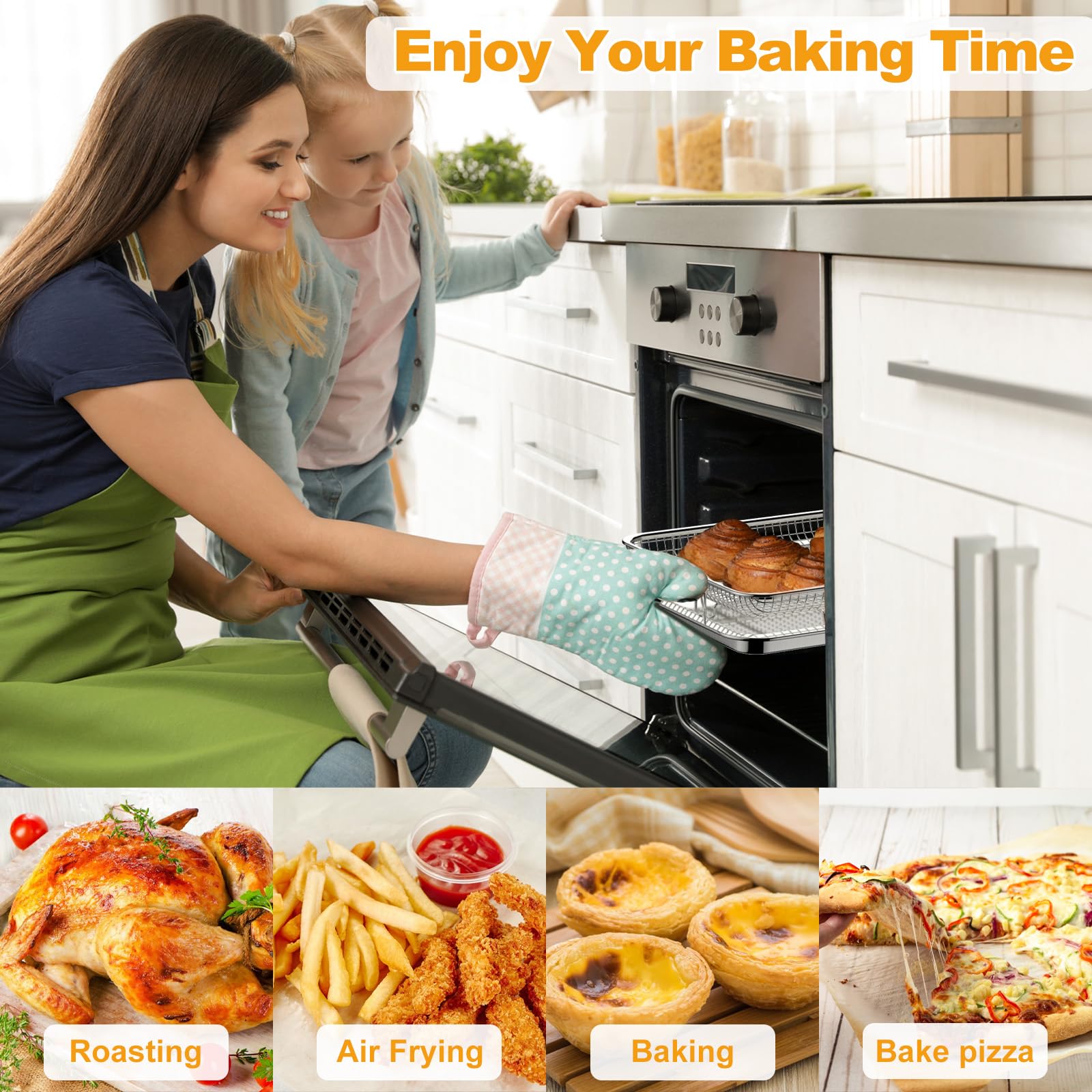 DONGULI healthier-cooking-without-oil works with oven air fryer for lower-oil meals.