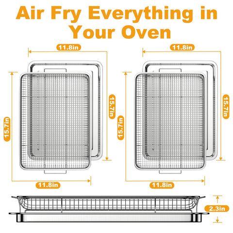 DONGULI mesh-design-360-heat-circulation promotes even browning and crispy textures.