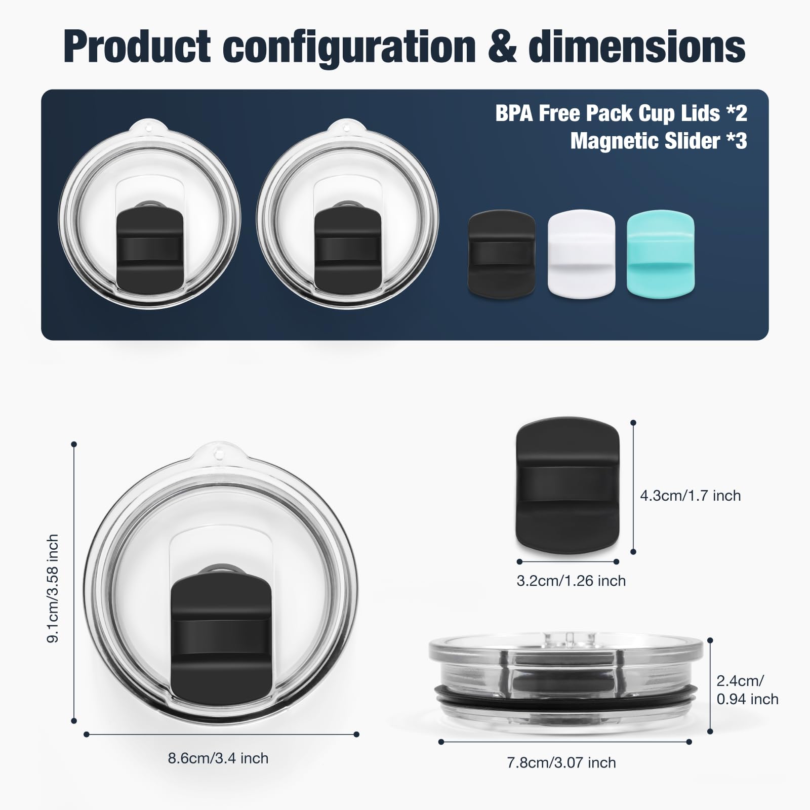Donkiyana easy-clean lid replacement keeps cups ready for use
