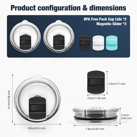 Donkiyana easy-clean lid replacement keeps cups ready for use