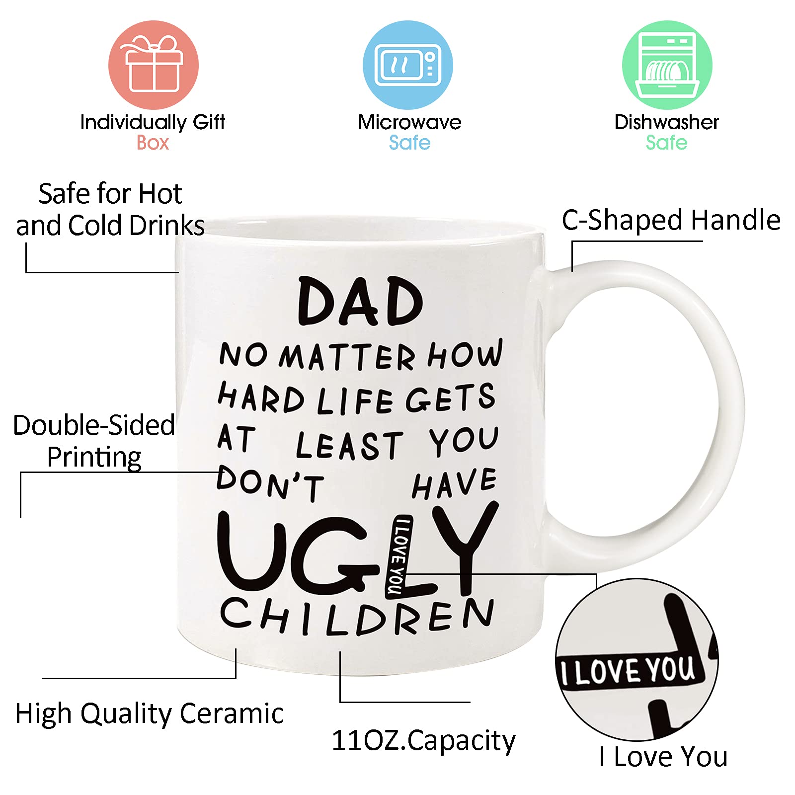 Donse ceramic close-up highlights chip-resistant, durable mug
