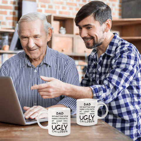 Donse dad mug in daily use at home or office