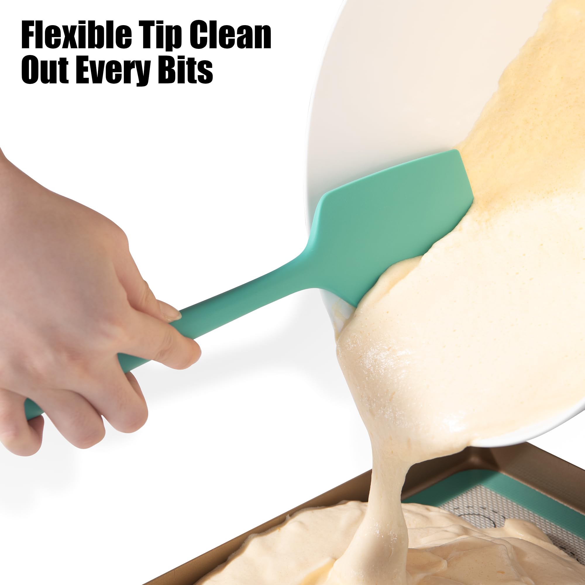 Doosu baking scraper spatula ideal for scraping bowls and folding batter