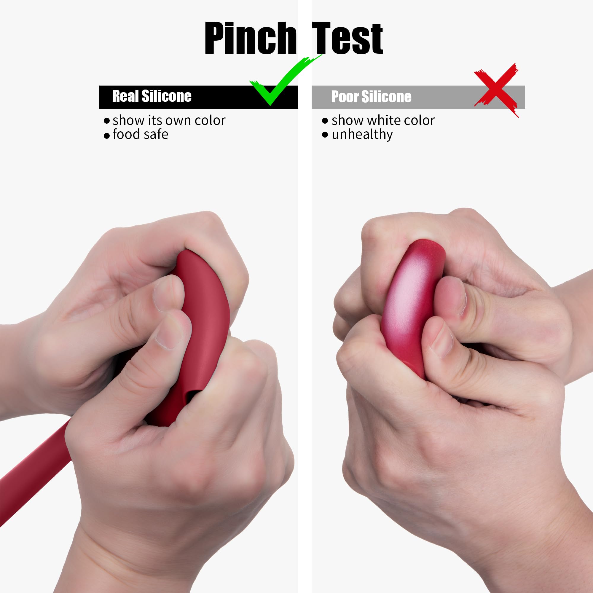 Doosu easy-clean silicone spatulas resist staining and simplify cleanup.