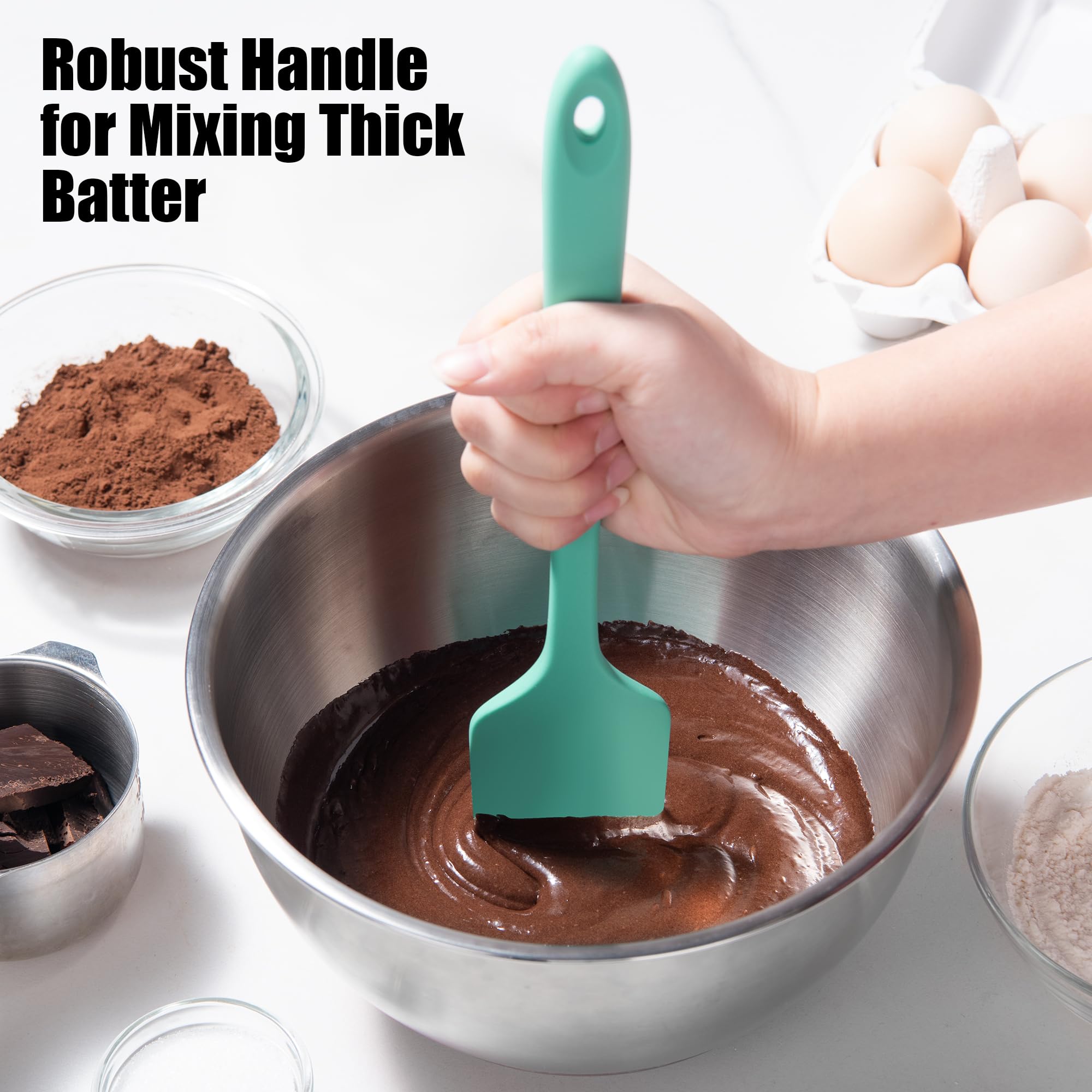 Doosu ergonomic-handle spatula reduces fatigue during long mixing sessions