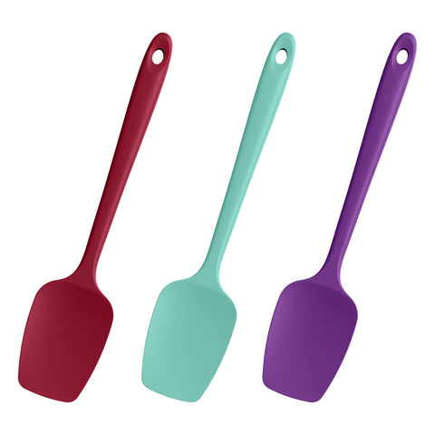 Doosu heat-resistant silicone spoon spatula ready for 600°F cooking and high-heat tasks.