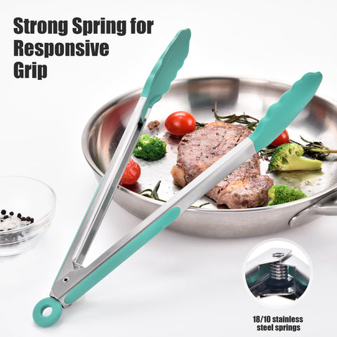 Doosu Kitchen Tongs hanging loop keeps tools organized in the kitchen