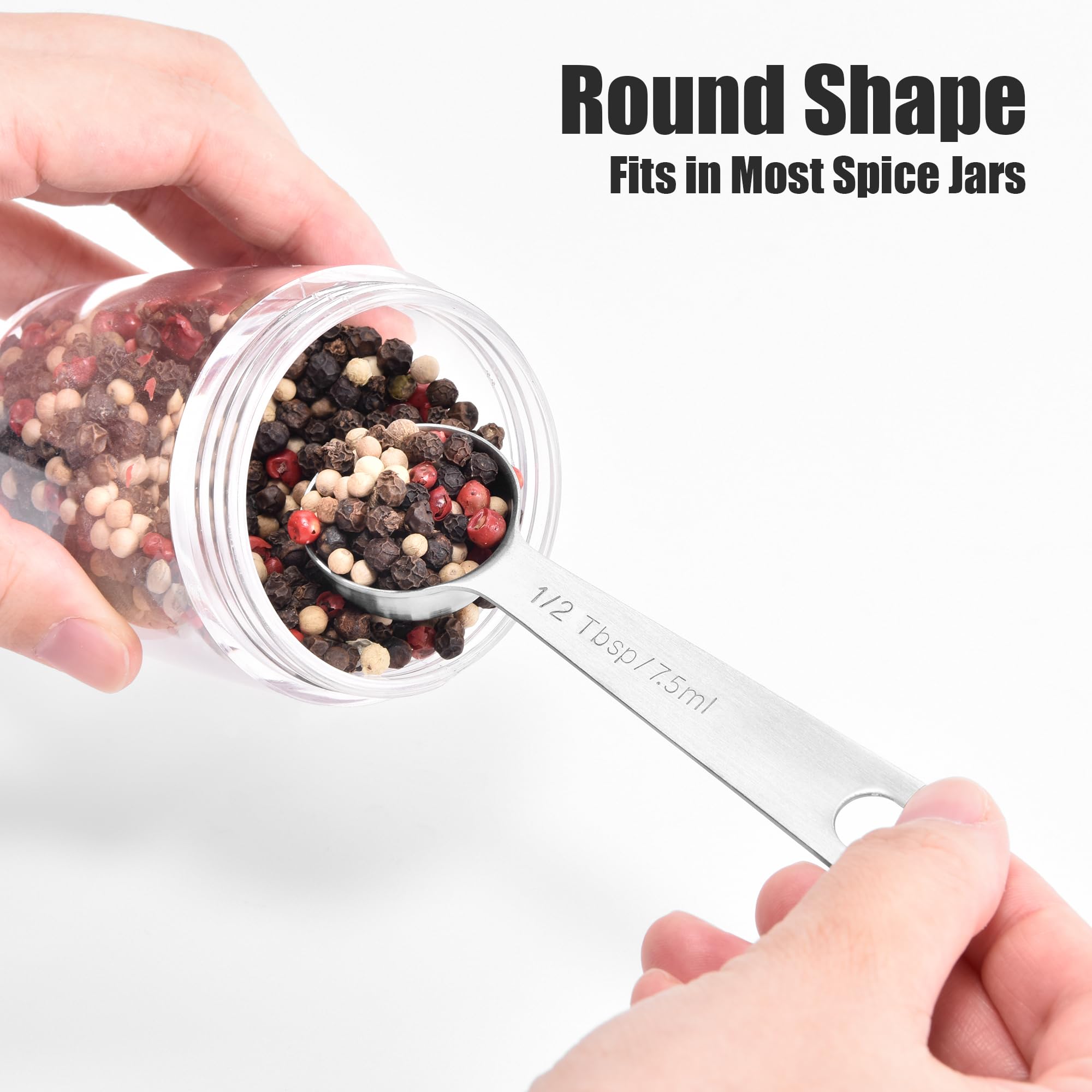 Doosu spoons with engraved marks for durable, accurate measurements.