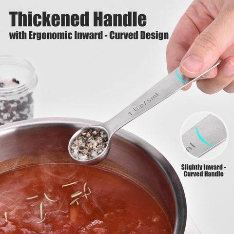 Doosu spoons have ergonomic handles for comfortable grip.